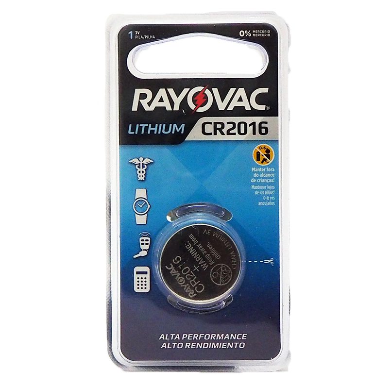 Pila de botón CR2016 3V - UL2016 - MaxiTec